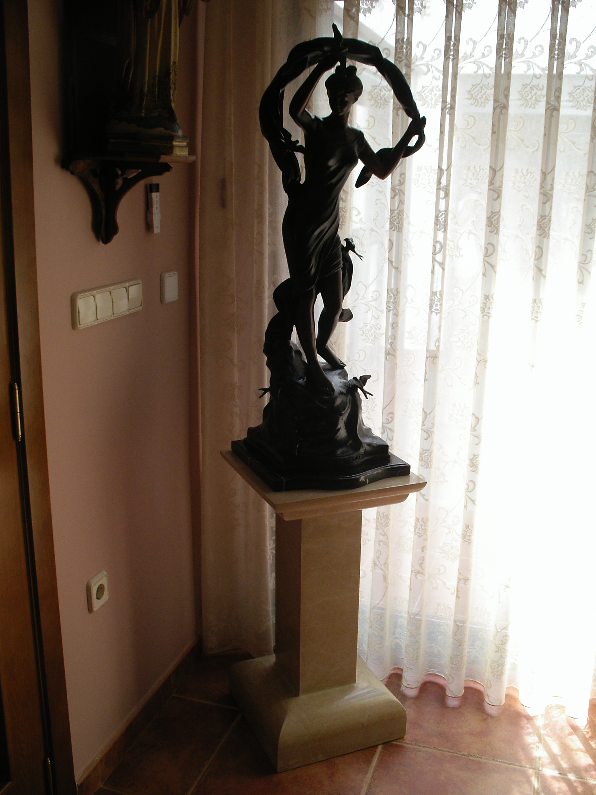 2x12x Columna Hexagonal Pedestal Estatua Escultura De 