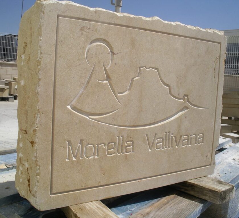 letreros en piedra para Morella