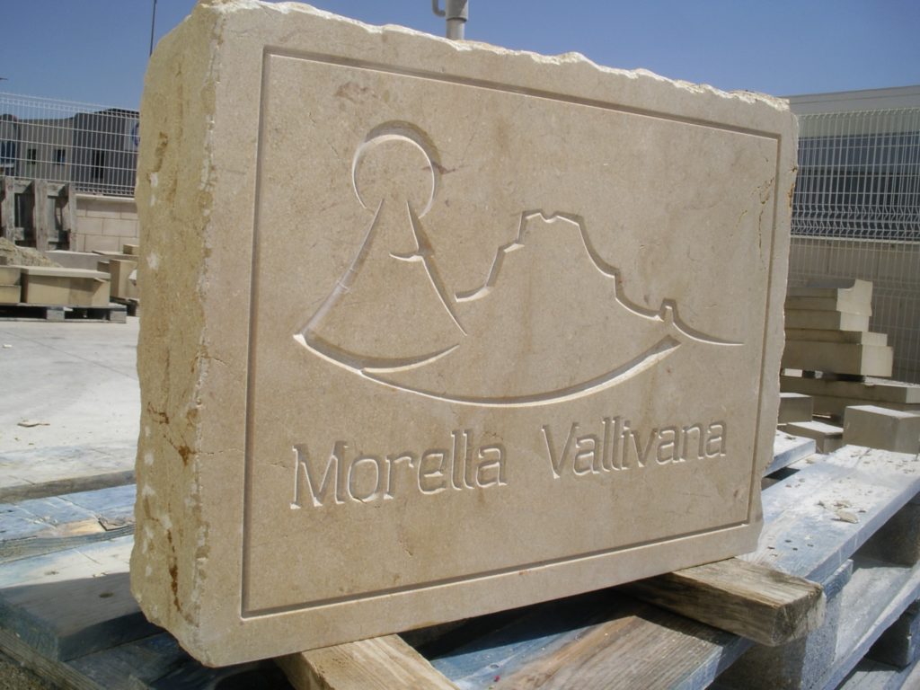 letreros en piedra para Morella